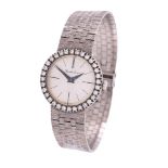 Beuche-Girod, Lady's 18 carat white gold and diamond bracelet watch