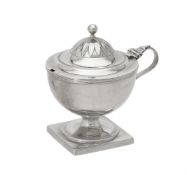A George III silver pedestal mustard by Robert Hennell I & David Hennell II