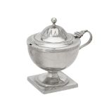 A George III silver pedestal mustard by Robert Hennell I & David Hennell II