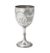 A Victorian silver pedestal cup by Elkington & Co.
