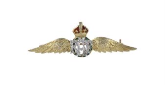 A mid 20th century RAF diamond brooch