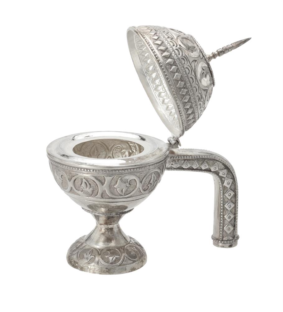 An Omani silver coloured incense burner - Image 2 of 4