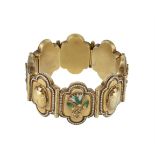 A mid Victorian silver gilt archaeological revival bracelet