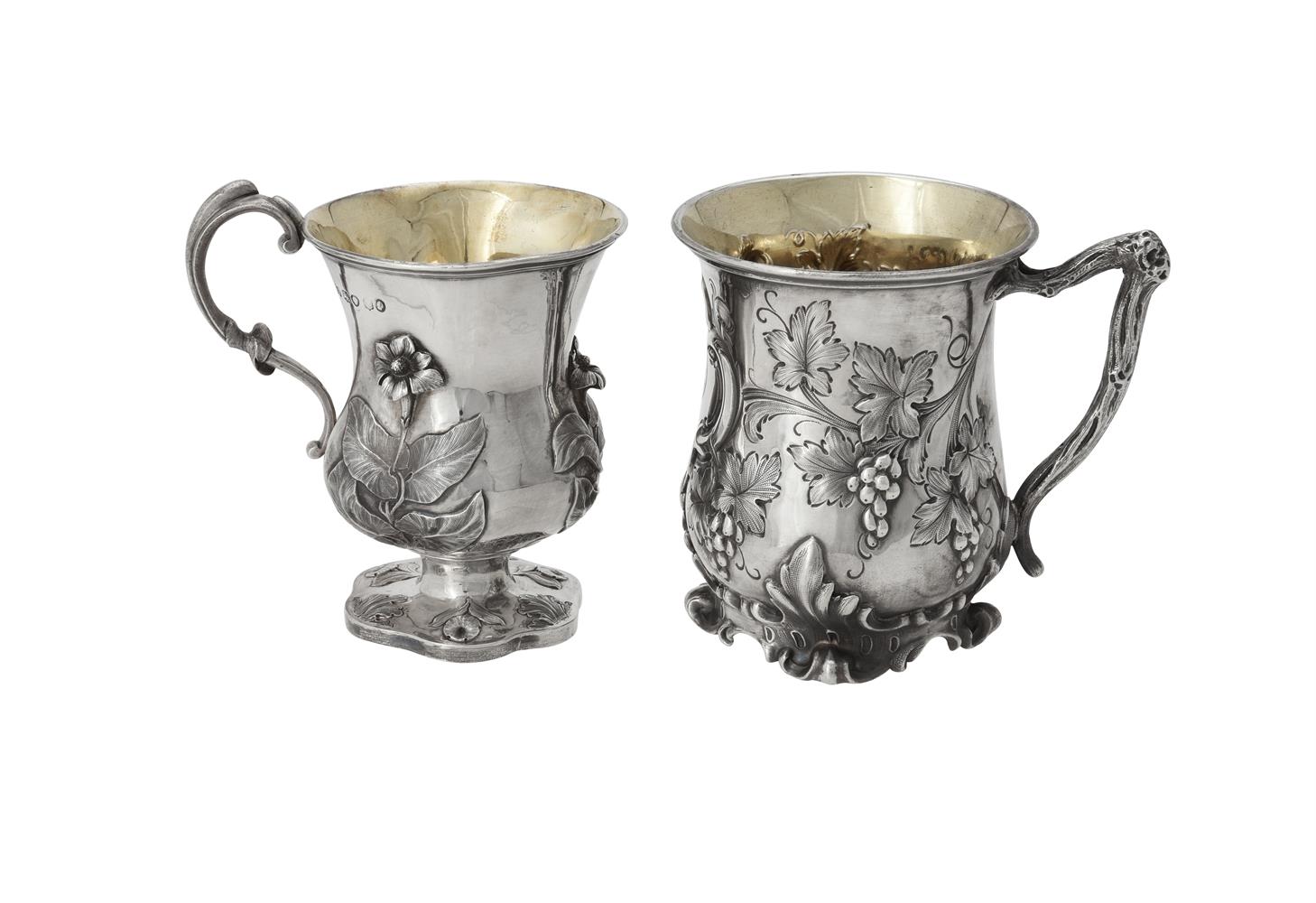 A Victorian silver baluster mug by Edward & John Barnard