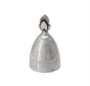 A Danish silver coloured bell by Georg Jensen