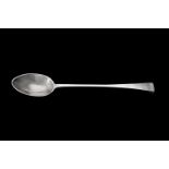 A George III Irish silver lipped Old English pattern serving spoon by John Dalrymple