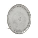A George III silver circular waiter by Langlands I & Robertson I