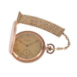 Levrette, Gold coloured full hunter keyless wind pocket watch