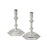 A pair of silver chambersticks by Garrard & Co. Ltd.