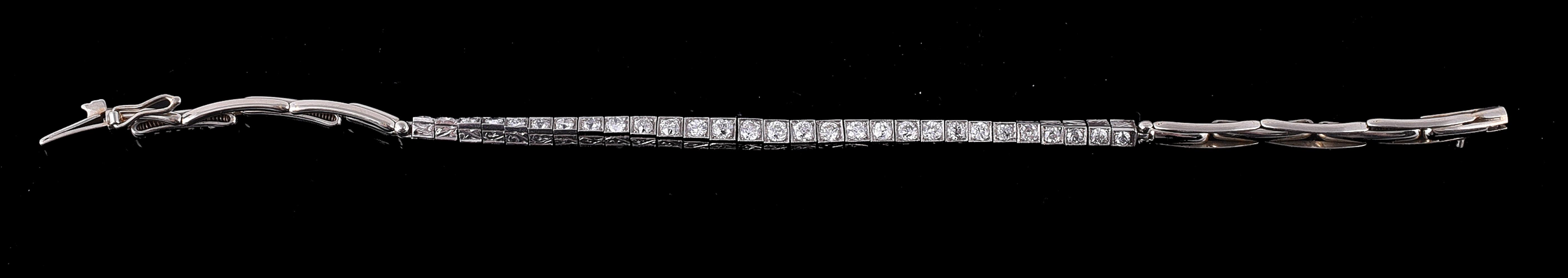 A 1920s and later diamond bracelet