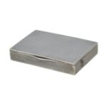 A continental silver coloured and niello box