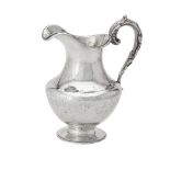 A Victorian silver jug by John James Keith