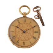 Unsigned,Gold coloured open face pocket watch