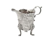 A George III Irish silver cream jug by Samuel Walker