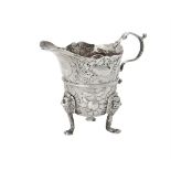 A George III Irish silver cream jug by Samuel Walker