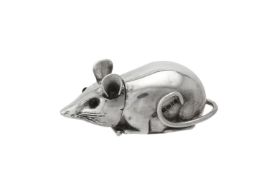 A silver mouse vesta case by David A. Bowles