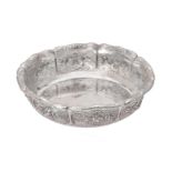 A Victorian silver shaped circular bowl by Robert Hennell III