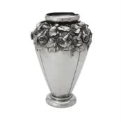 A Portuguese silver vase