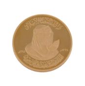 Saudi Arabia, King Faisal bin Abdal Aziz, death 1975, proof gold medal