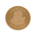 Saudi Arabia, King Faisal bin Abdal Aziz, death 1975, proof gold medal