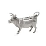 A German silver cow creamer by Karl Kurz