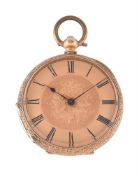 Unsigned, Gold coloured pocket watch