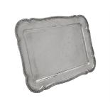 A German silver shaped rectangular tray by W. Lameyer & Sohn