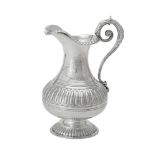 A Victorian silver baluster jug by Joseph Angell II