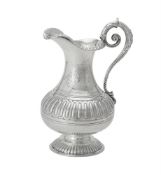 A Victorian silver baluster jug by Joseph Angell II