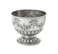 A late Victorian silver pedestal bowl by James Deakin & Sons