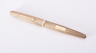 Parker, a 9 carat gold fountain pen