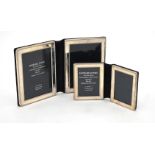 Two silver mounted folding double photo frames by Kitney & Co.