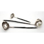 A George III silver toddy ladle