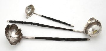 A George III silver toddy ladle