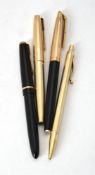 Cartier, a gold coloured ball point pen