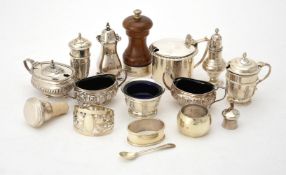 A collection of silver items