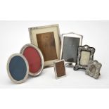 Seven silver mounted photo frames