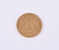 Germany, Hamburg, Free City, gold 20-Mark 1876J (KM 602)