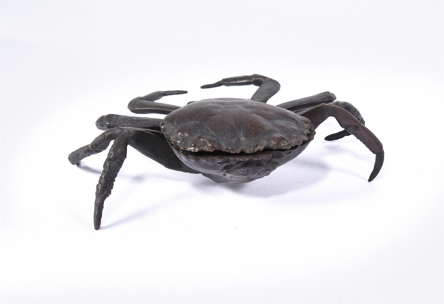 A Japanese Bronze Model of a Crab - Image 3 of 7