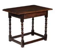 A William & Mary oak side table