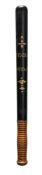 A painted wood truncheon by Parker of Holborn
