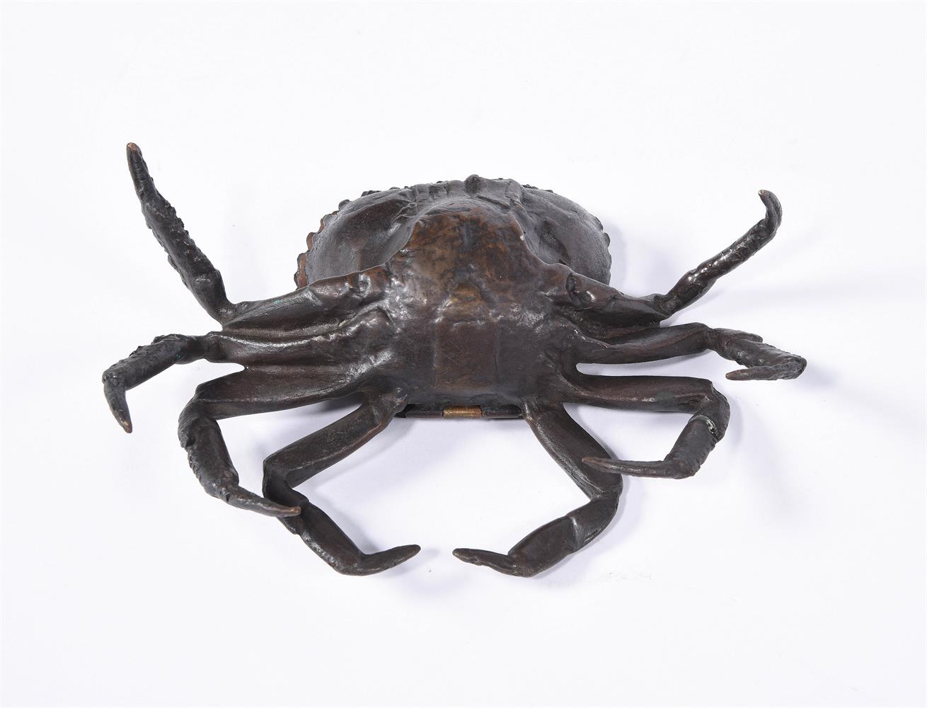 A Japanese Bronze Model of a Crab - Image 7 of 7