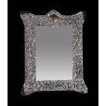 A late Victorian silver mounted dressing mirror William Comyns & Sons