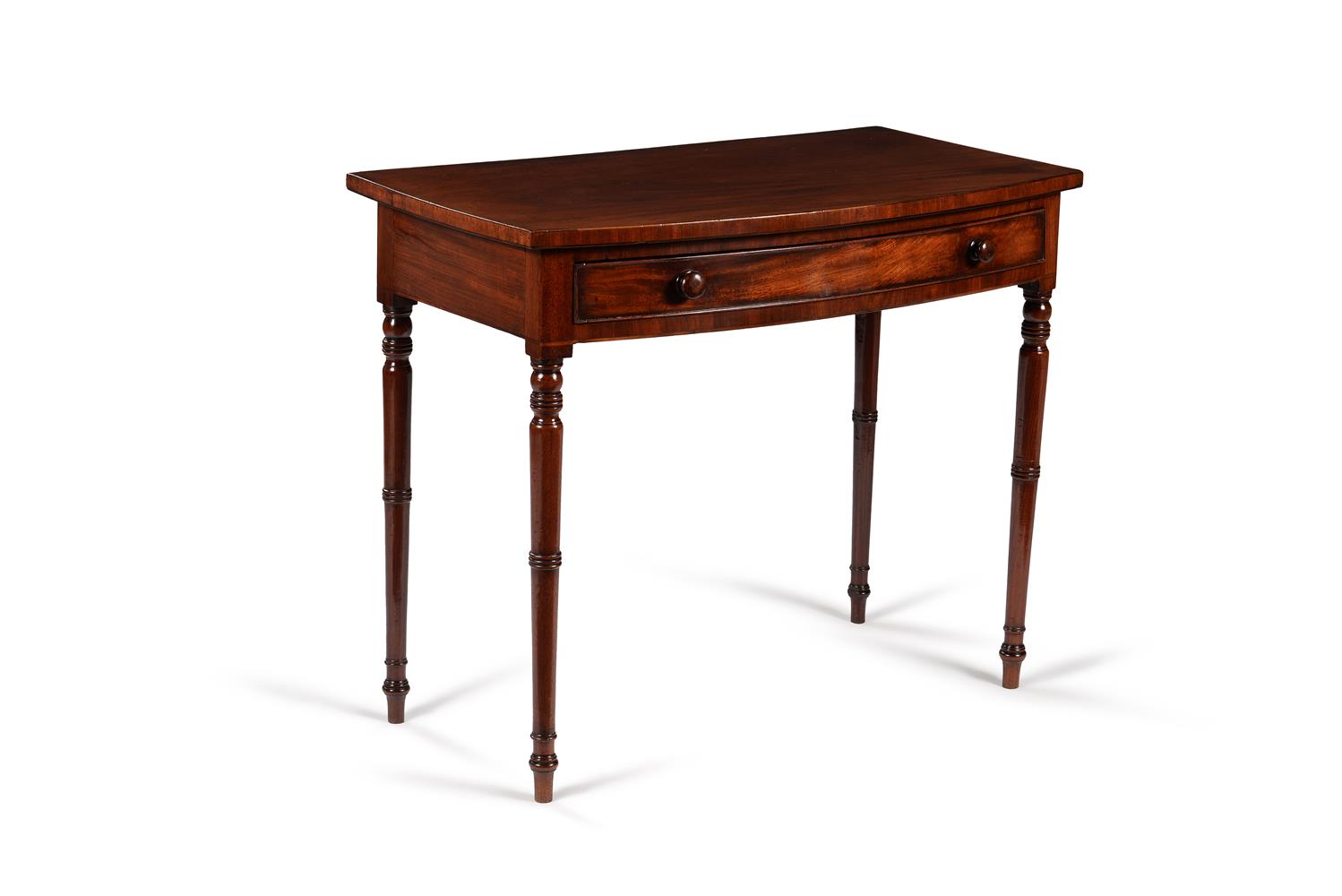 A Regency mahogany bowfront side table - Image 3 of 3