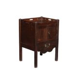 A George III mahogany bedside commode