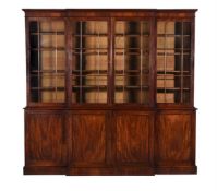 A Regency mahogany library bookcase