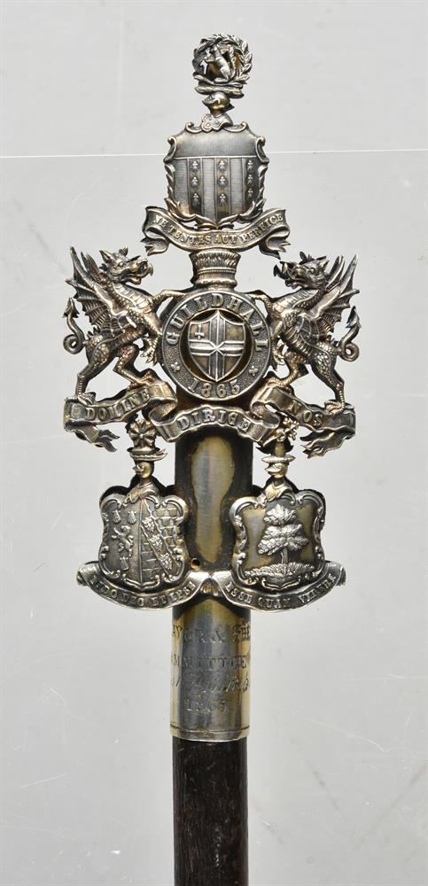 A Victorian City of London ceremonial dated tipstaff - Image 3 of 3