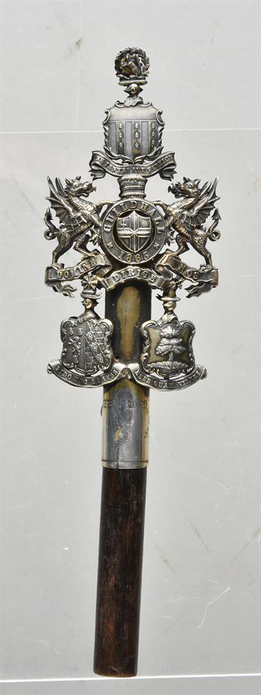 A Victorian City of London ceremonial dated tipstaff - Image 2 of 3