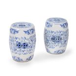 A pair of Chinese ceramic garden seats