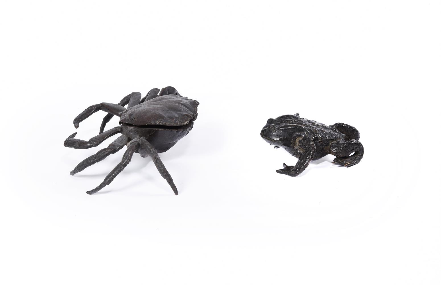 A Japanese Bronze Model of a Crab - Image 2 of 7